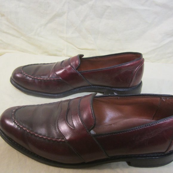 ALLEN EDMONDS LOAFERS RANDOLPH STYLE BROWN LEATHER 9.5D MENS - Picture 7 of 11